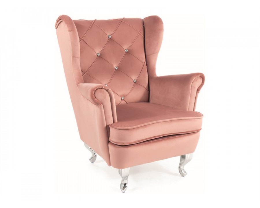 Крісло дитяче LILI VELVET троянда антична BL.52 / срібний
