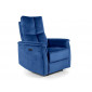 Крісло розкладне NEPTUN M VELVET (функція масажу) синє BL.86