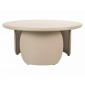 Стіл журнальний кавовий Noemi ø80 см Темний беж