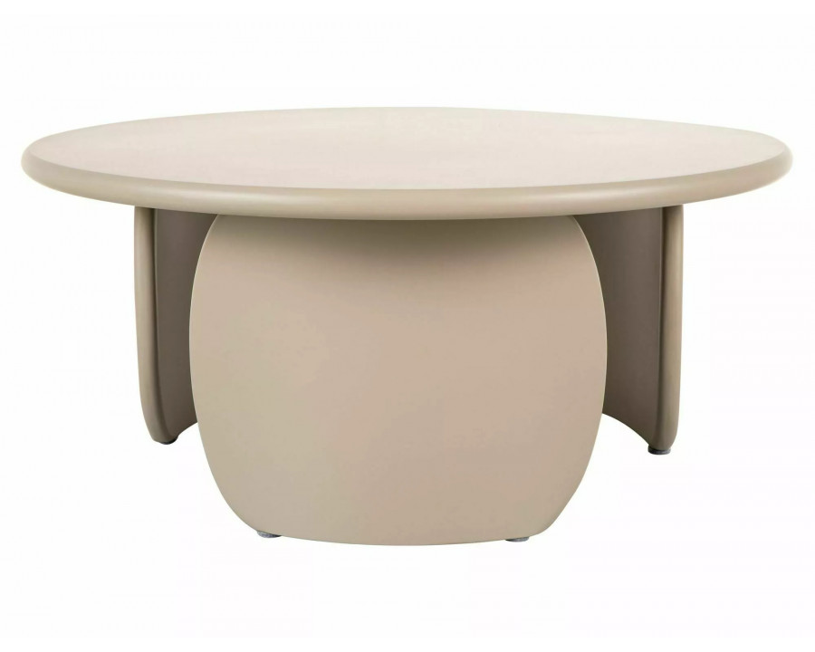 Стіл журнальний кавовий Noemi ø80 см Темний беж