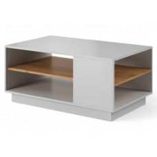 Стіл журнальний 3Д / 3D 100 Білий/дуб крафт золотий 100x60x46 см.