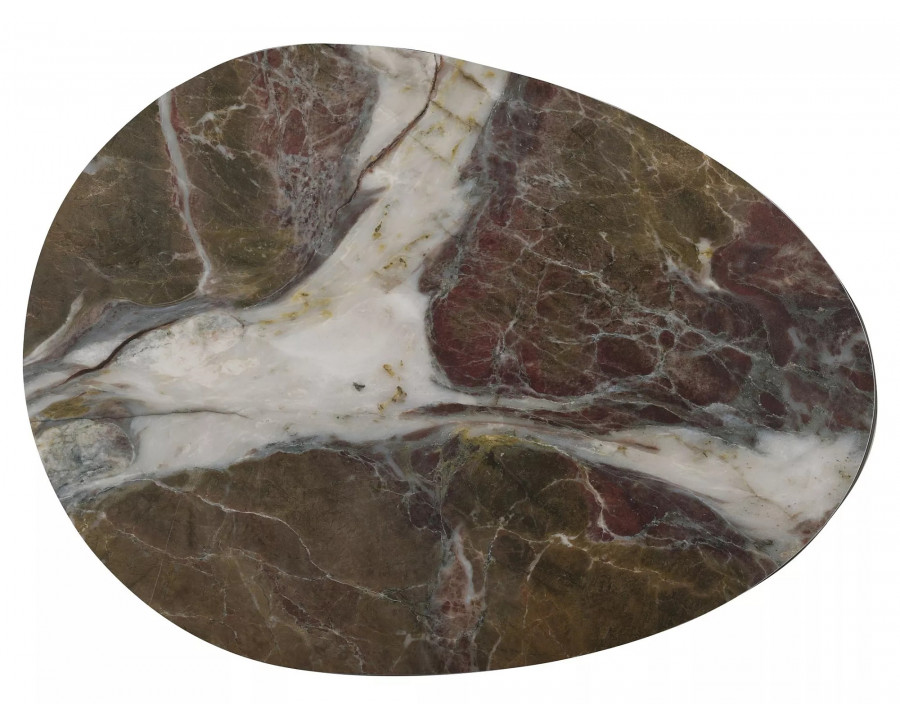 Стіл журнальний кавовий Gusto B 98×73 см Коричневий / Мідь