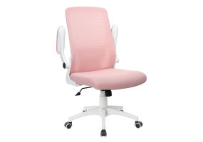 Крісло комп'ютерне ARIA рожеве/білий каркас