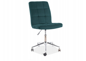 Крісло поворотне Q-020 VELVET зелений BLUVEL 78