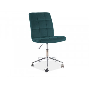 Крісло поворотне Q-020 VELVET зелений BLUVEL 78