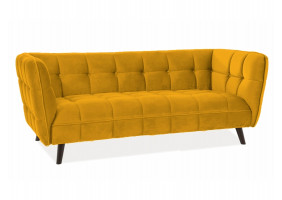 Диван CASTELLO 3 VELVET карі BLUVEL 68 / венге