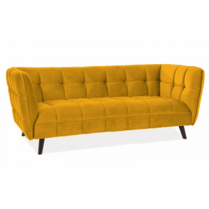 Диван CASTELLO 3 VELVET карі BLUVEL 68 / венге