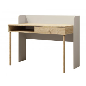 Стіл комп'ютерний YUKI REG 11 124х93х60 сірий / бежевий / дуб