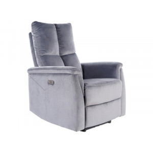 Крісло розкладне NEPTUN VELVET сірий BLUVEL 14