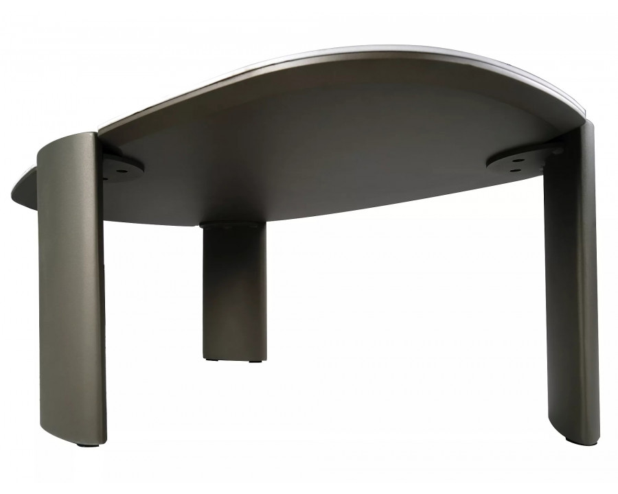 Стіл журнальний кавовий Adoro B 105×65 см Білий / Мідь