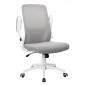 Крісло комп'ютерне ARIA сіре/білий каркас
