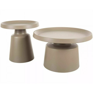 Набір журнальних столів Rodos ø70 см Беж