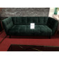 Диван CASTELLO 3 VELVET зелений BLUVEL 78 / венге
