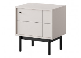 Тумба приліжкова Perfect Home Джапанді / Japandi S54 1-дверна Кашемір