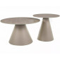 Набір журнальних столів Hill II ø70 см Беж / Кашемір