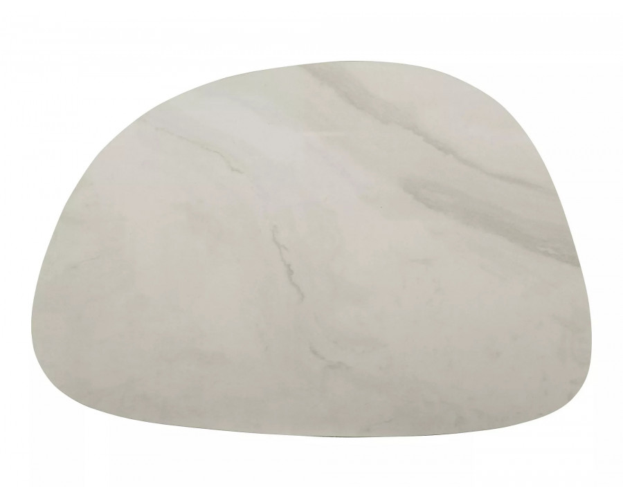 Стіл журнальний кавовий Bello B 75×50 см Білий / Мідь