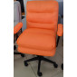 Крісло комп'ютерне поворотне DRACO помаранчеве/чорний каркас