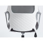 Крісло комп’ютерне ARON II Сіре / Сірий і Білий каркас