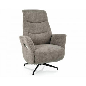 Крісло реклайнер електричне Nestor Raven Сіра тканина / Чорний каркас