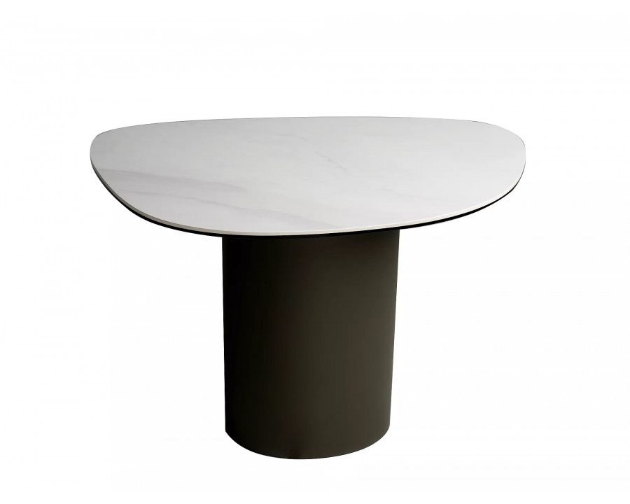 Стіл журнальний кавовий Bello B 75×50 см Білий / Мідь