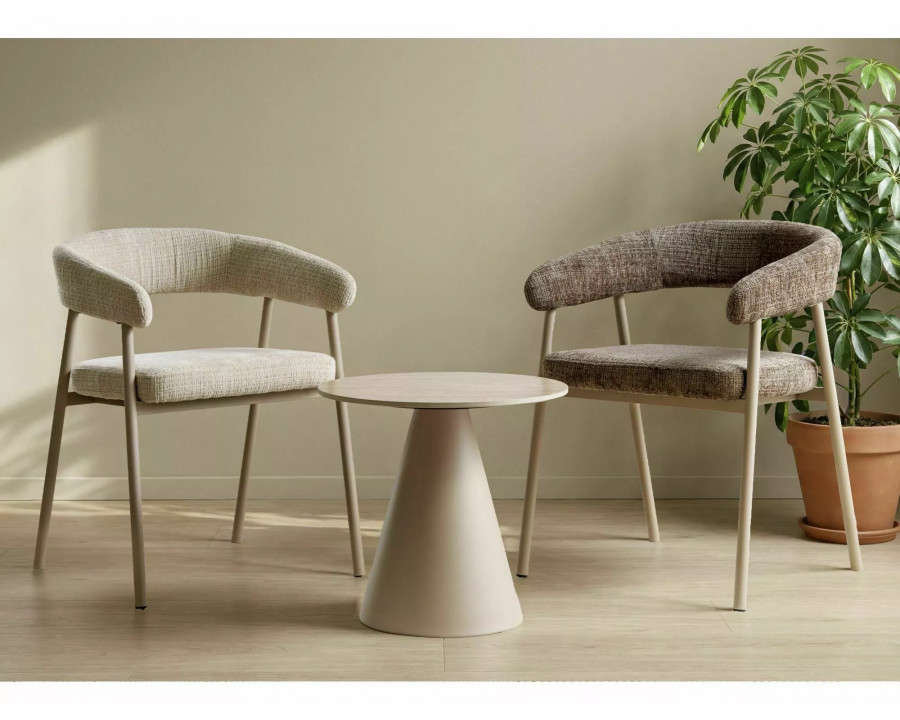 Набір журнальних столів Hill II ø70 см Беж / Кашемір