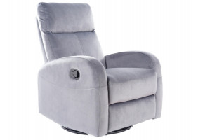 Крісло розкладне OLIMP VELVET сірий BLUVEL 14