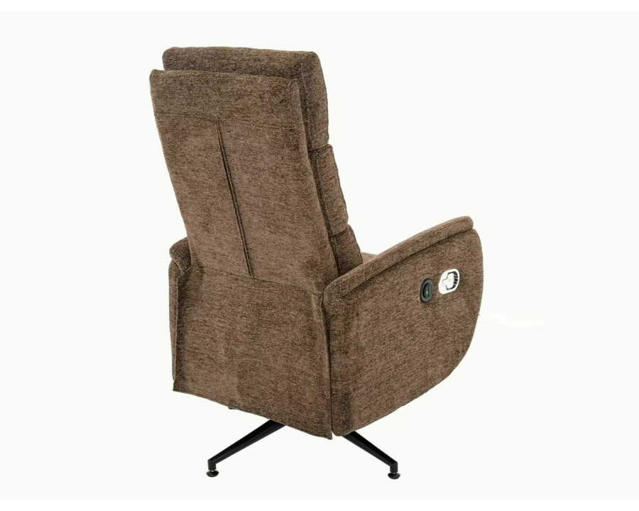 Крісло реклайнер електричне Fenix Raven Капучіно тканина / Чорний каркас