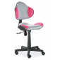 Крісло Q-G2 Сірий / Рожевий