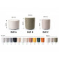 Пуф DOTI C VELVET св.беж BL.30 d.33 DOTICV30