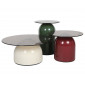 Журнальний столик KENTUCKY Сіре скло / Кольорові (к-кт)
