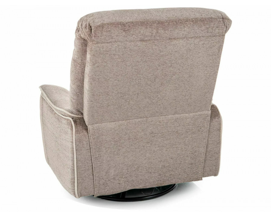 Крісло реклайнер електричне Odys Raven Темно-бежева тканина / Чорний каркас