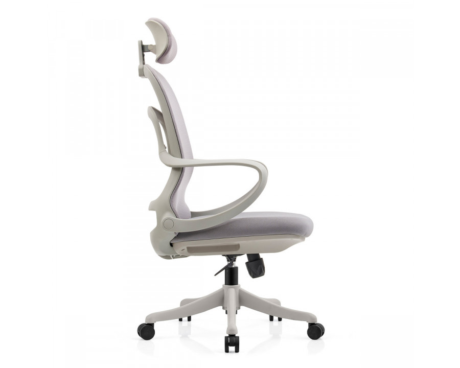 Крісло комп'ютерне COLE сіре/сірий каркас