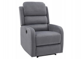 Крісло розкладне PEGAZ VELVET сірий BLUVEL 14