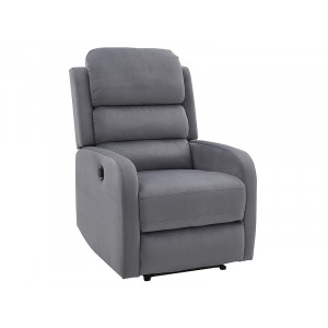 Крісло розкладне PEGAZ VELVET сірий BLUVEL 14