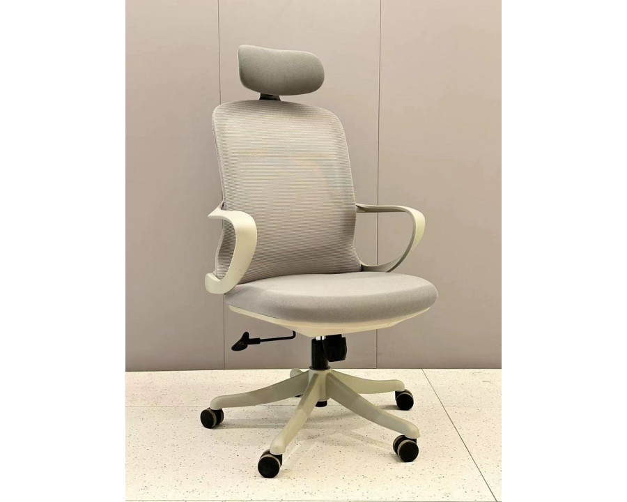 Крісло комп'ютерне COLE сіре/сірий каркас