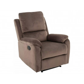 Крісло-реклайнер розкладне SPENCER 1 VELVET капучіно BL.38 SPENCER1VCA