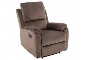 Крісло-реклайнер розкладне SPENCER 1 VELVET капучіно BL.38 SPENCER1VCA