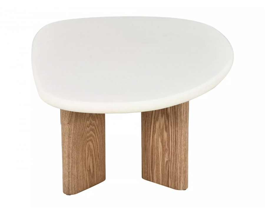 Стіл журнальний кавовий Alpen 130×80 см Екрю / Дуб