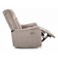 Крісло реклайнер електричне Odys Raven Темно-бежева тканина / Чорний каркас