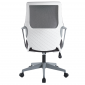 Крісло комп’ютерне ARON Сіре / Білий каркас
