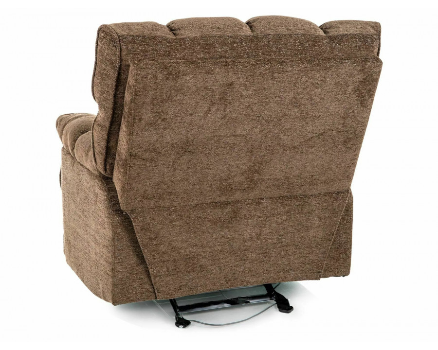 Крісло реклайнер електричне Homer Raven Капучіно тканина / Чорний каркас