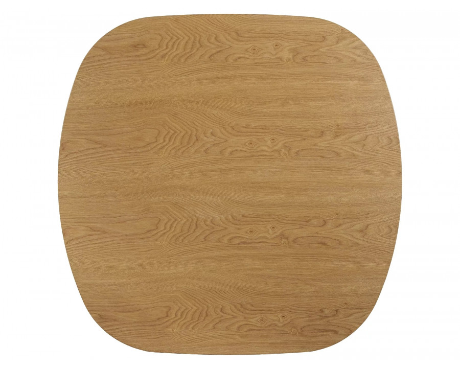 Стіл журнальний кавовий Kuma 80×80 см Дуб