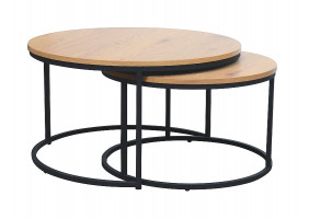 Журнальний столик ATLANTA III дуб/чорний (к-кт)