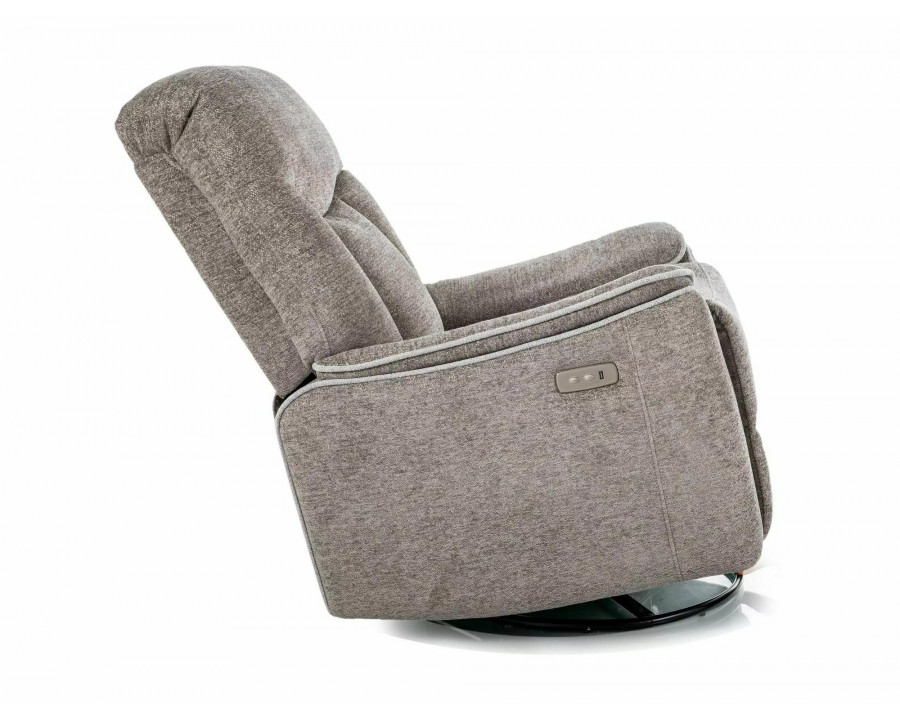 Крісло реклайнер електричне Odys Raven Сіра тканина / Чорний каркас