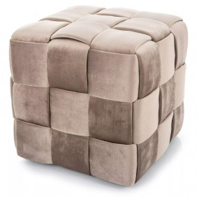 Пуф CASEL VELVET темний беж Тк.251 CASELVCBE