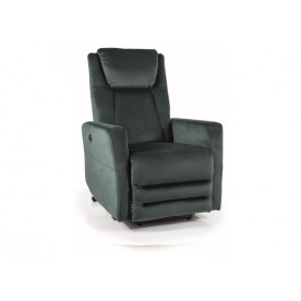 Крісло розкладне ADONIS VELVET(функція вертикалізація) зелене BL.78