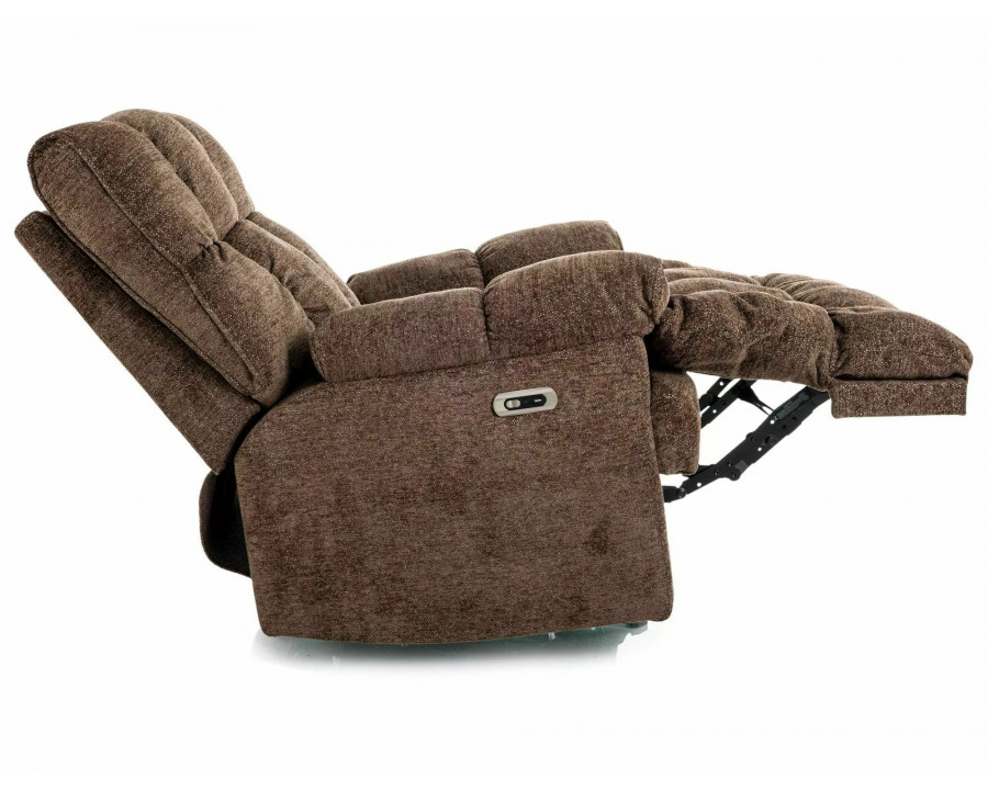 Крісло реклайнер електричне Homer Raven Капучіно тканина / Чорний каркас