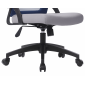 Комп'ютерне крісло CLAUS синє/сіре/чорний каркас