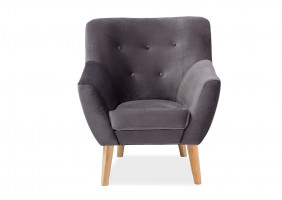Крісло Nordic 1 Velvet Сірий
