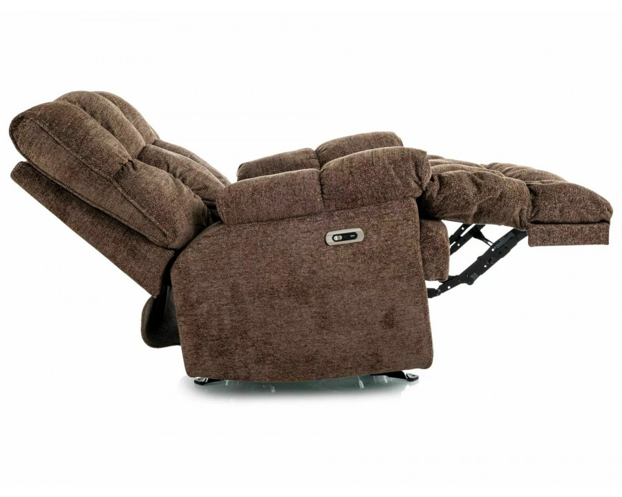 Крісло реклайнер електричне Homer Raven Капучіно тканина / Чорний каркас